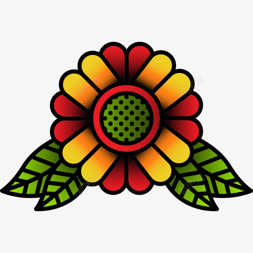 花自然纹身图标svg_新图网 https://ixintu.com 纹身 自然 花