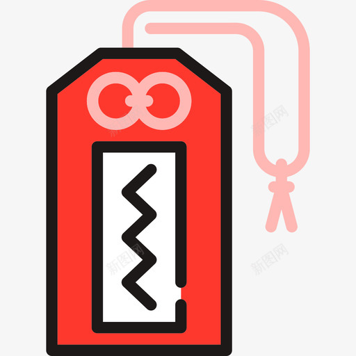 Omamori日语线性颜色图标svg_新图网 https://ixintu.com Omamori 日语 线性颜色