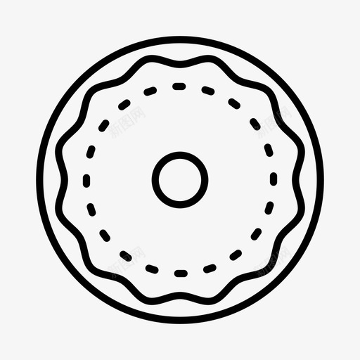 甜甜圈蛋糕甜点图标svg_新图网 https://ixintu.com 甜点 甜甜圈 甜食 糕点 蛋糕 食物