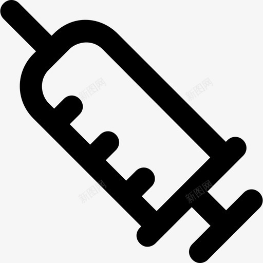 注射器保健图标集粗体圆形svg_新图网 https://ixintu.com 保健图标集 注射器 粗体圆形
