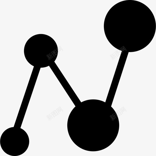 折线图业务图标资产填充svg_新图网 https://ixintu.com 业务图标资产 填充 折线图