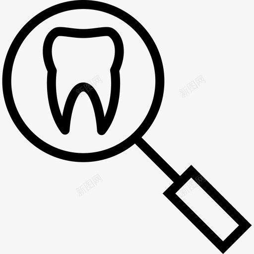 牙齿医用2直齿图标svg_新图网 https://ixintu.com 医用2 牙齿 直齿