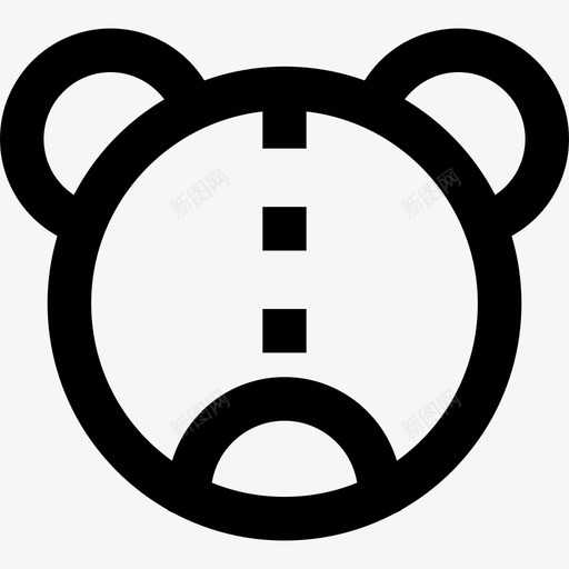 泰迪熊工具和用具针线用具图标svg_新图网 https://ixintu.com 工具和用具 泰迪熊 针线用具
