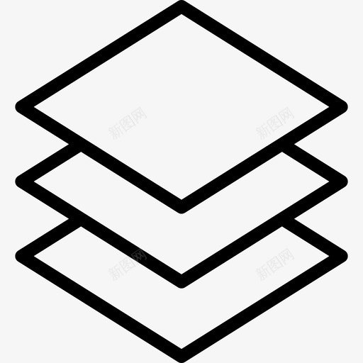 层网页标集合线性图标svg_新图网 https://ixintu.com 层 线性 网页设计图标集合