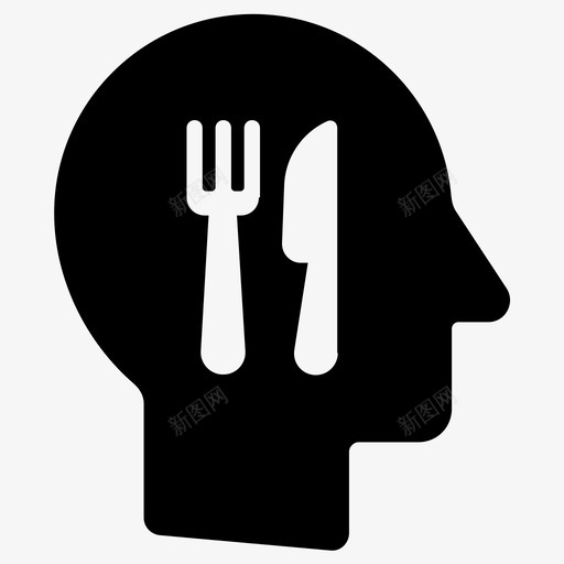 饿了顾客吃图标svg_新图网 https://ixintu.com 吃 脑子里想着创意 顾客 餐馆 饿了
