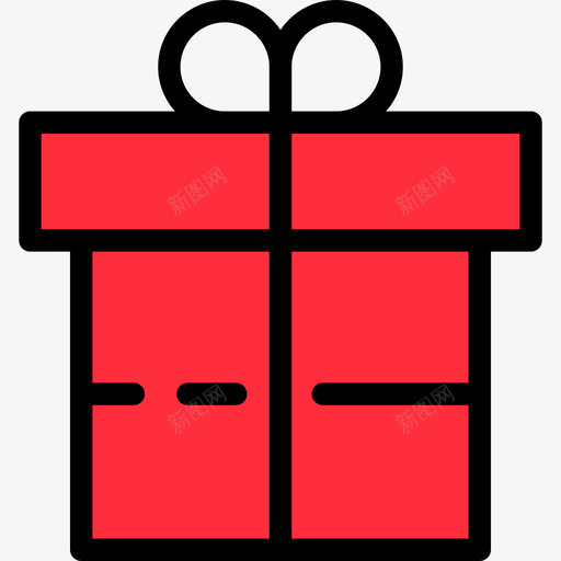 礼品慈善套装2线性颜色图标svg_新图网 https://ixintu.com 慈善套装2 礼品 线性颜色