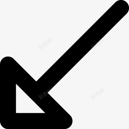 对角线箭头01箭头线性图标svg_新图网 https://ixintu.com 01箭头 对角线箭头 线性