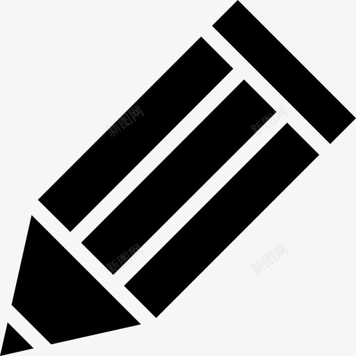 铅笔商业图标资产填充svg_新图网 https://ixintu.com 商业图标资产 填充 铅笔
