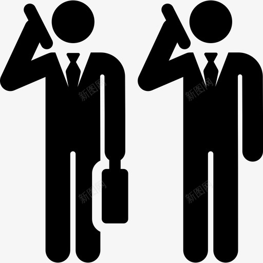 充满人的电话组织人形图图标svg_新图网 https://ixintu.com 人形图 充满人的电话组织