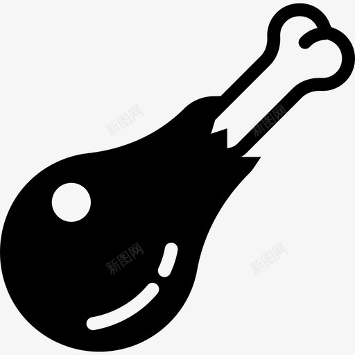 肉类美食收藏填充图标svg_新图网 https://ixintu.com 填充 美食收藏 肉类