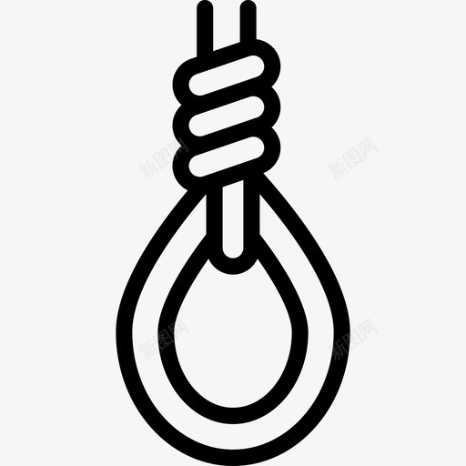 绞刑架海盗收藏直线型图标svg_新图网 https://ixintu.com 海盗收藏 直线型 绞刑架