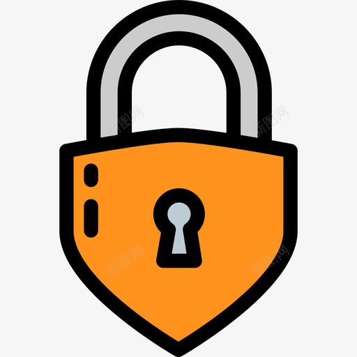锁用户大包装颜色线颜色图标svg_新图网 https://ixintu.com 用户大包装颜色 线颜色 锁