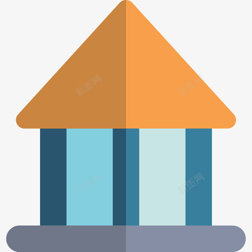 陵墓城市和建筑色彩平淡图标svg_新图网 https://ixintu.com 城市和建筑色彩平淡 陵墓
