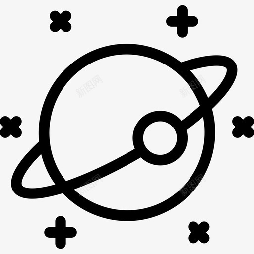 行星天气图标2线性svg_新图网 https://ixintu.com 天气图标2 线性 行星
