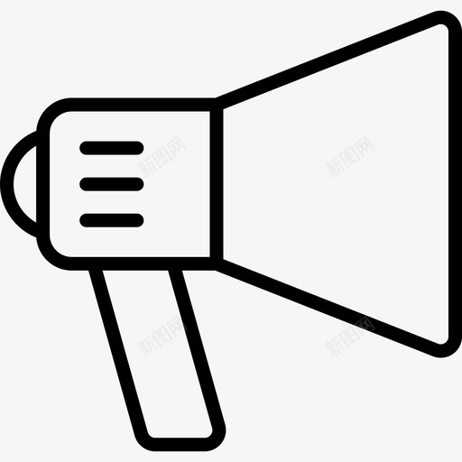 扩音器接口线工艺线性图标svg_新图网 https://ixintu.com 扩音器 接口线工艺 线性