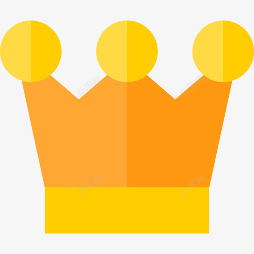 冠定型扁平图标svg_新图网 https://ixintu.com 冠 定型 扁平
