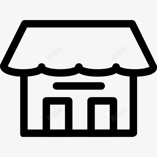 商店购物和电子商务收集线性图标svg_新图网 https://ixintu.com 商店 线性 购物和电子商务收集