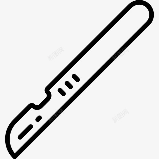 手术刀医院线工艺线切割图标svg_新图网 https://ixintu.com 医院线工艺 手术刀 线切割