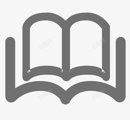 书-翻开svg_新图网 https://ixintu.com 书-翻开