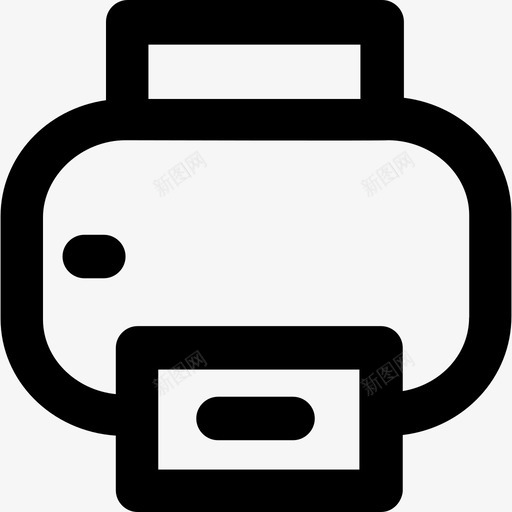 打印机多媒体图标集粗体圆形svg_新图网 https://ixintu.com 多媒体图标集 打印机 粗体圆形