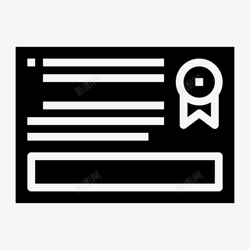 保修卡证书邮件图标svg_新图网 https://ixintu.com 保修卡 证书 邮件 黑色电子商务