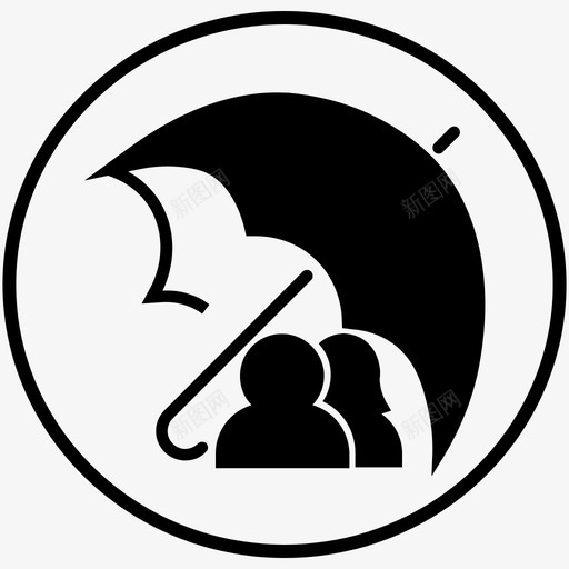 人寿保险保护安全图标svg_新图网 https://ixintu.com 三套保险 人寿保险 保护 安全 雨伞