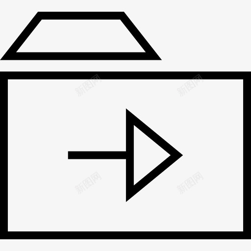 文件夹web导航集合细线图标svg_新图网 https://ixintu.com web导航集合 文件夹 细线