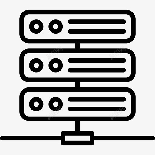 服务器接口线工艺线性图标svg_新图网 https://ixintu.com 接口线工艺 服务器 线性