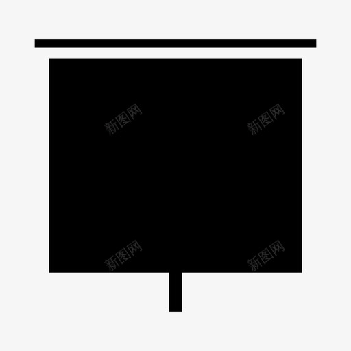 演示板图表会议图标svg_新图网 https://ixintu.com 会议 图表 演示板 项目管理图示符