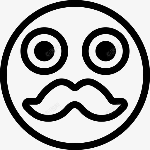 时髦表情符号集合线性图标svg_新图网 https://ixintu.com 时髦 线性 表情符号集合