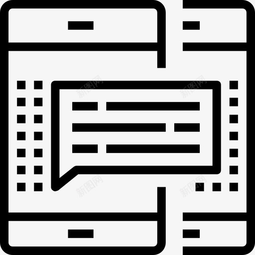 智能手机商务和技术集合线性图标svg_新图网 https://ixintu.com 商务和技术集合 智能手机 线性