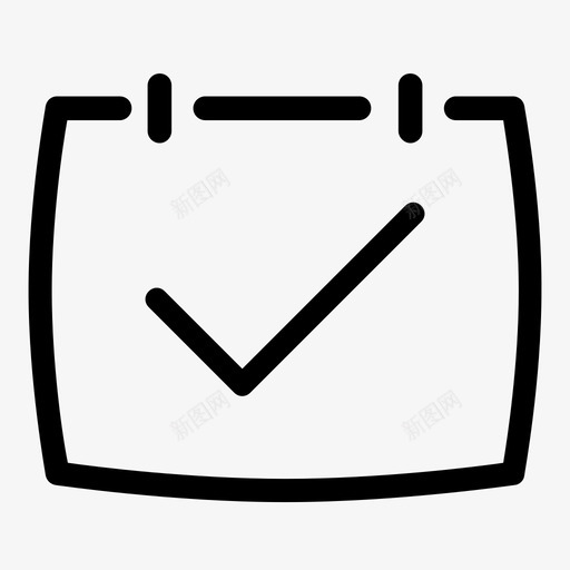 日历已检查确定计划图标svg_新图网 https://ixintu.com 日历已检查 时间计划 滴状图标集 目标 确定 计划