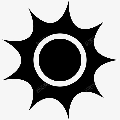 太阳辉光光线图标svg_新图网 https://ixintu.com 光线 太阳 星星 辉光