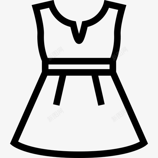 服装时尚元素直线型图标svg_新图网 https://ixintu.com 时尚元素 服装 直线型