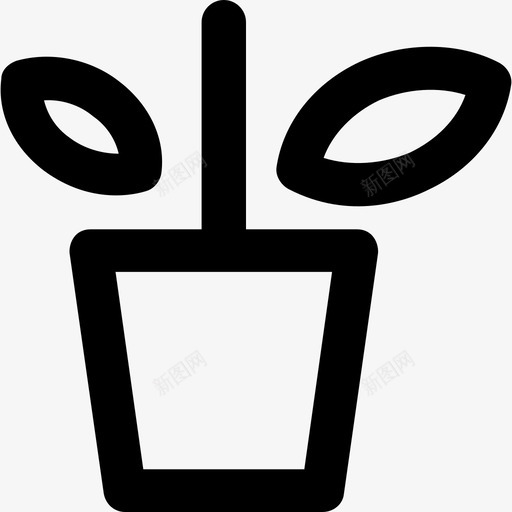 植物学校系列粗体圆形图标svg_新图网 https://ixintu.com 学校系列 植物 粗体圆形