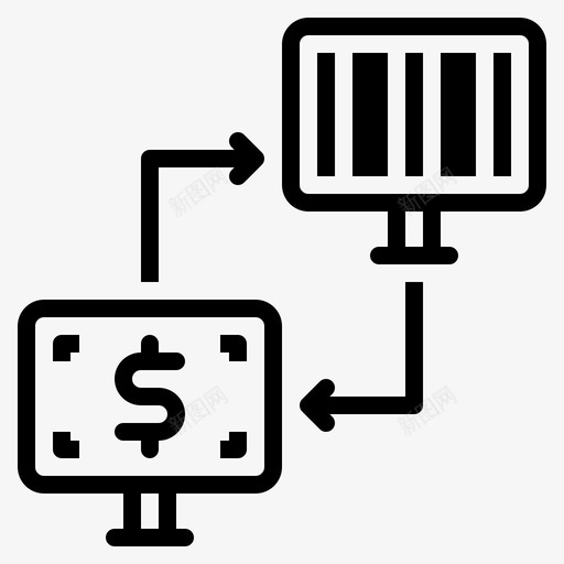 转账业务现金图标svg_新图网 https://ixintu.com 业务 在线 支付 现金 转账