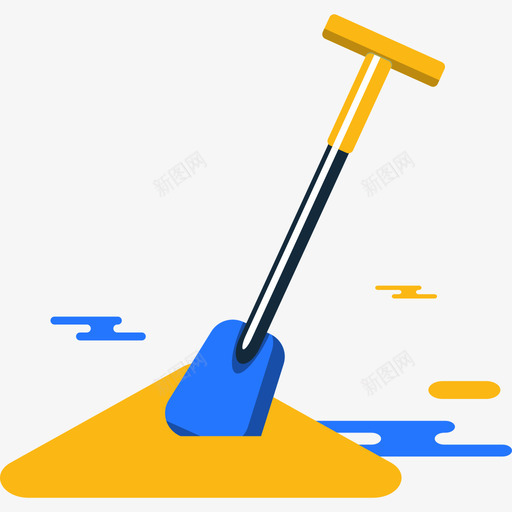 铲子彩色杂集图标扁平svg_新图网 https://ixintu.com 彩色杂集图标 扁平 铲子