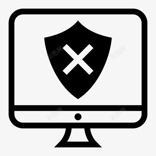 不安全的计算机警报笔记本电脑图标svg_新图网 https://ixintu.com 不安全的计算机 技术 笔记本电脑 警报 计算机和技术