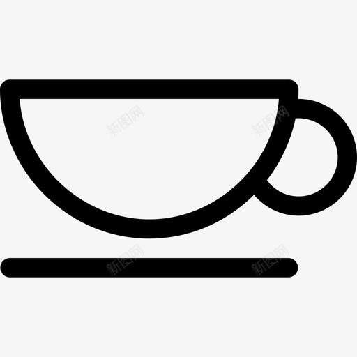 杯子咖啡杯直线型图标svg_新图网 https://ixintu.com 咖啡杯 杯子 直线型