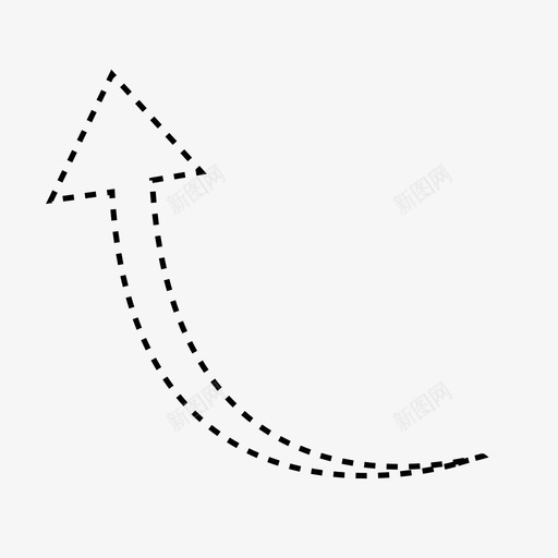 点箭头左上箭头点方向箭头图标svg_新图网 https://ixintu.com 左上箭头 点方向箭头 点箭头