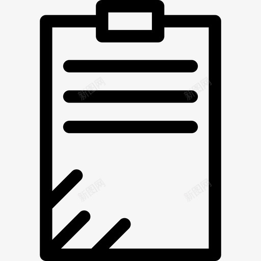 剪贴板商务和办公套件线性图标svg_新图网 https://ixintu.com 剪贴板 商务和办公套件 线性