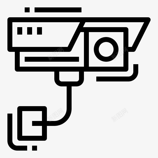 闭路电视摄像机保护保安图标svg_新图网 https://ixintu.com 保安 保护 闭路电视摄像机