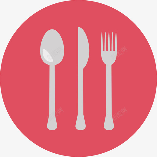 餐具家用电器圆形平面图标svg_新图网 https://ixintu.com 圆形平面 家用电器 餐具