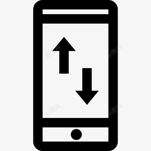 智能手机数据通信采集线性图标svg_新图网 https://ixintu.com 数据通信采集 智能手机 线性