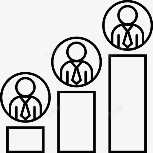 员工职位业务图表图标svg_新图网 https://ixintu.com 业务 业务细线 员工职位 图表 统计