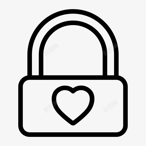 锁爱浪漫情人节图标svg_新图网 https://ixintu.com 婚礼 情人节 浪漫 爱情大纲 锁爱