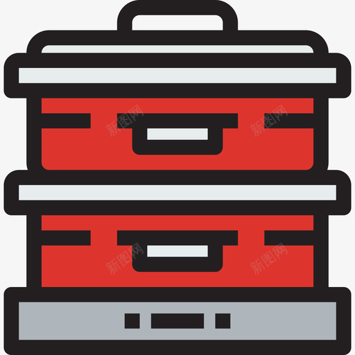 锅家具和家居用具线颜色图标svg_新图网 https://ixintu.com 家具和家居用具 线颜色 锅