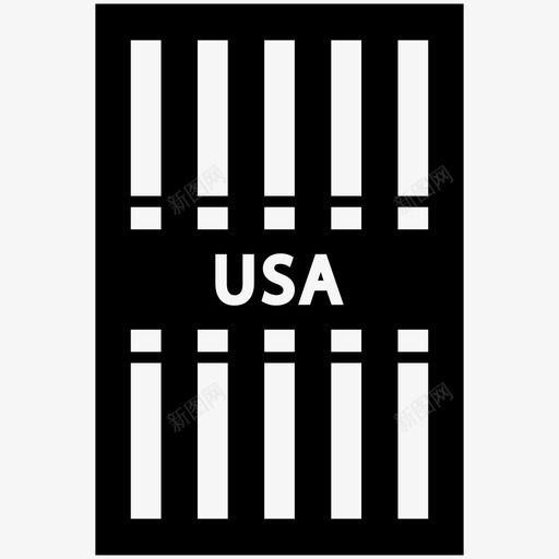 美国大厦美国国旗美国图标svg_新图网 https://ixintu.com 建筑集填充 美国 美国国旗 美国大厦