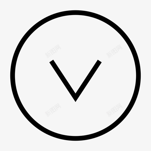 向下箭头下降图标svg_新图网 https://ixintu.com 下载 下降 低 保存 向下箭头 媒体 用户界面 网页设计