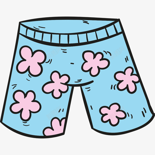 泳装夏季假期颜色图标svg_新图网 https://ixintu.com 夏季假期 泳装 颜色